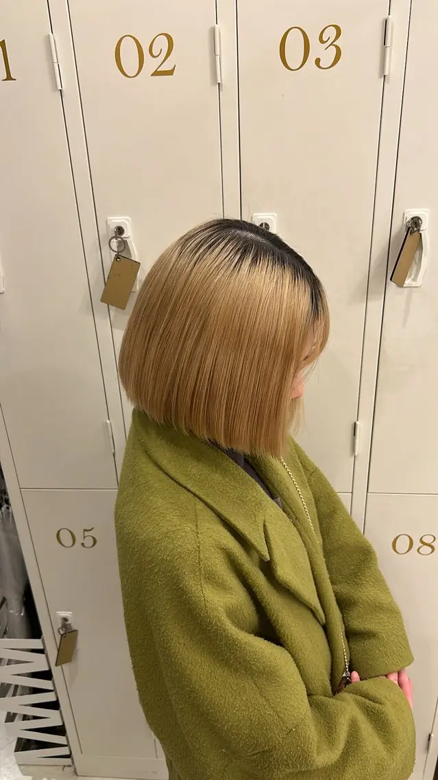 ショート ショートボブ ボブ ショートヘア 善財 康葵のヘアスタイル