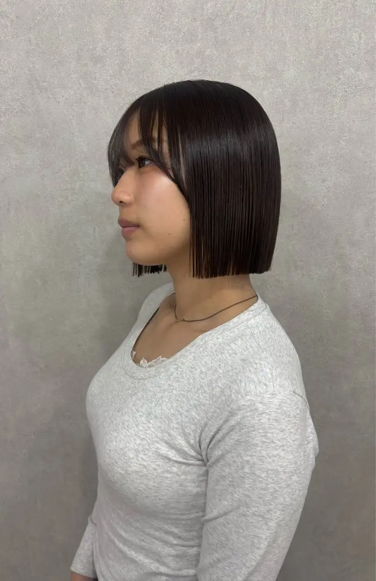 『無料カットモデル募集中』切りっぱなしボブの写真