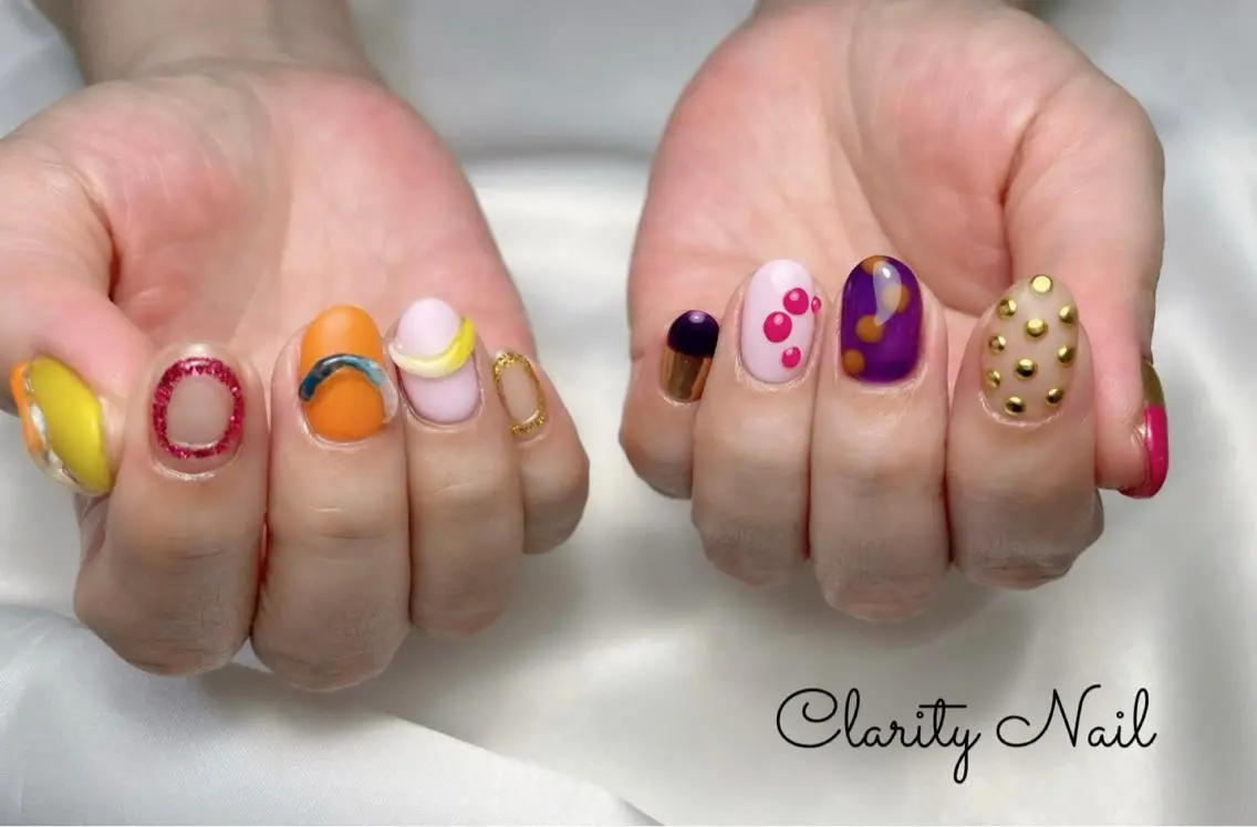 ネイル アートネイル 持ち込み ハンドネイル Clarity Nailのネイルデザイン