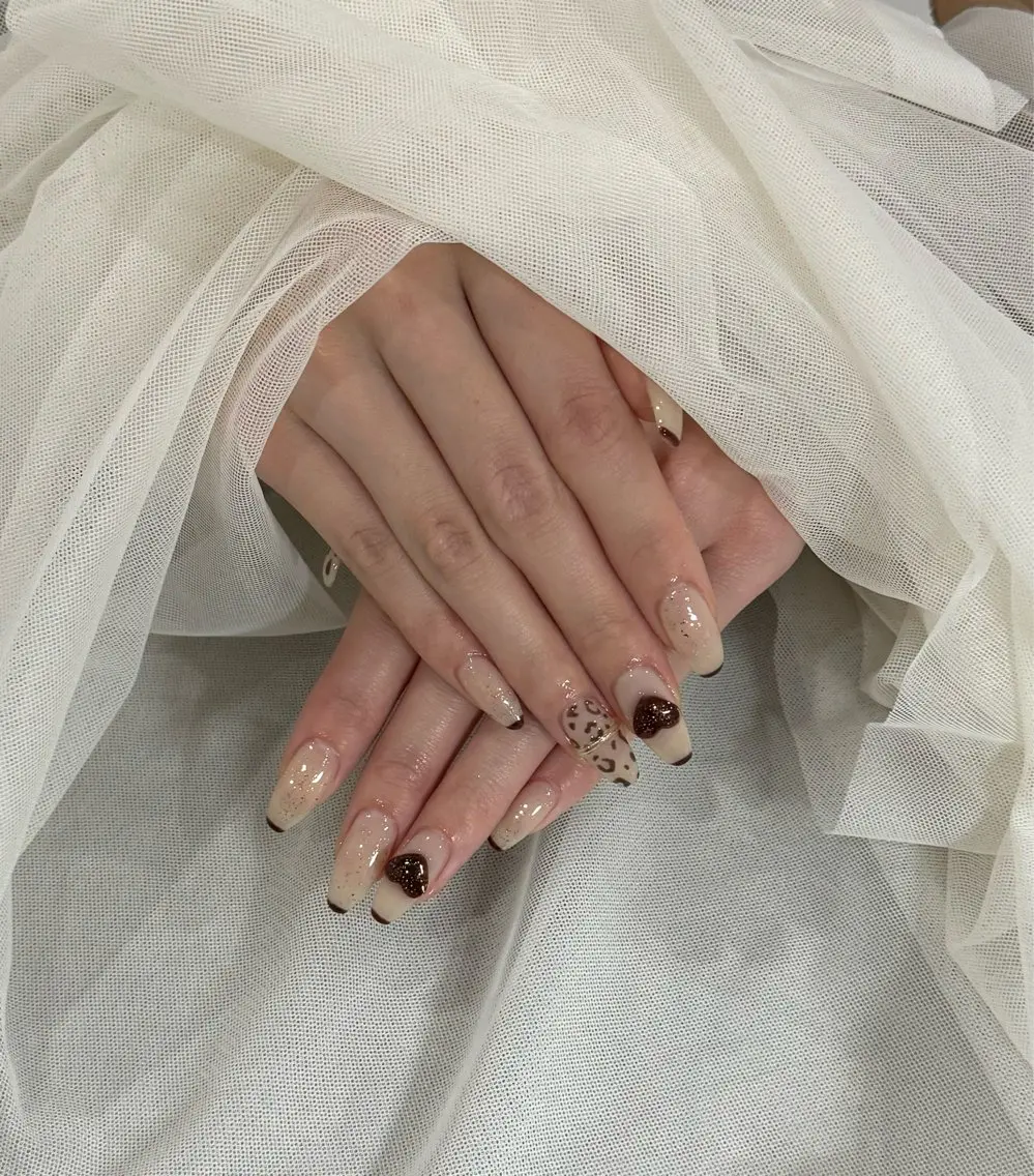 ネイル ハート 持ち込み popo nailのネイルデザイン