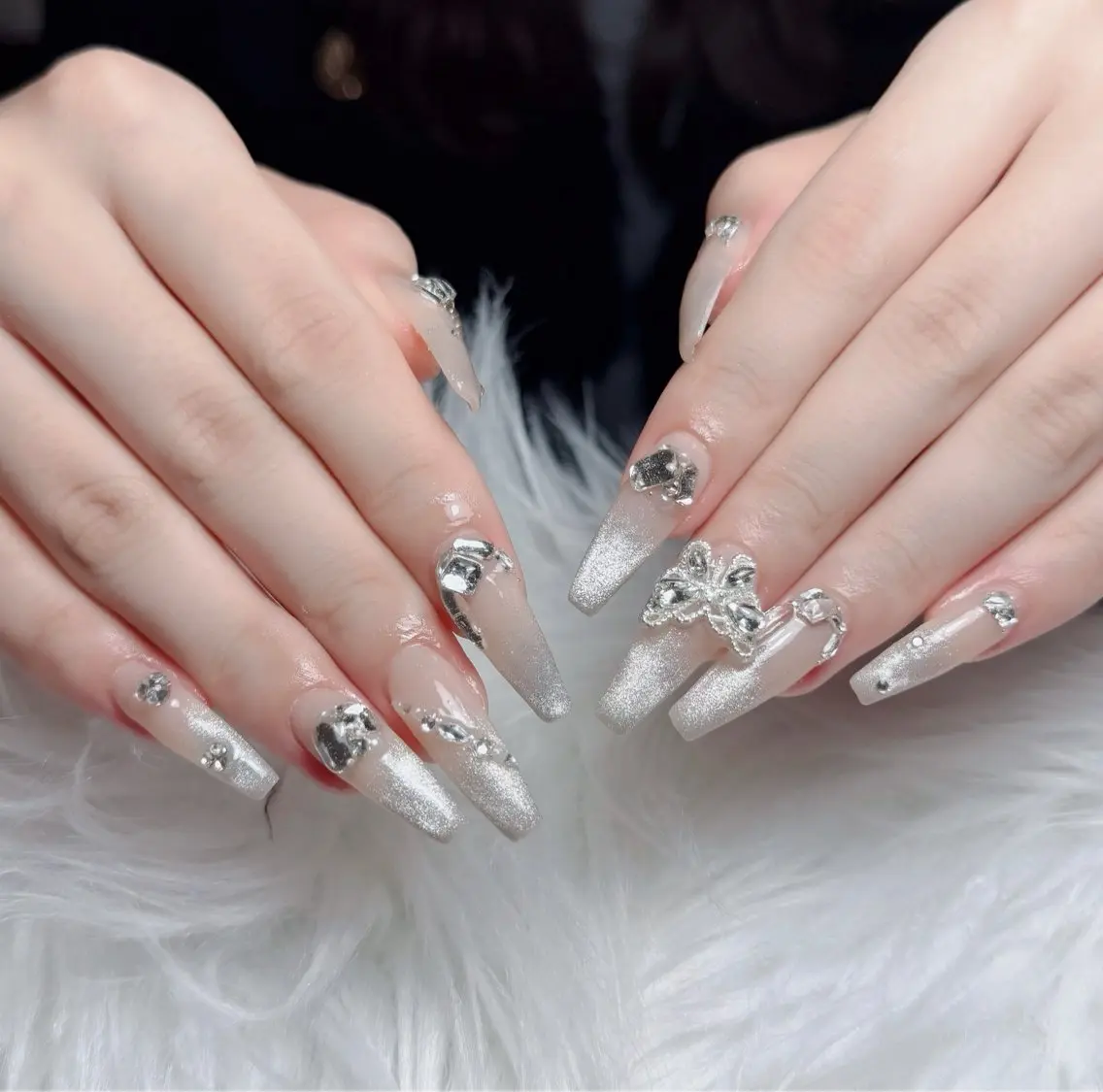 ネイル アートネイル フレンチネイル ジェルネイル 韓国ネイル マグネットネイル ハンドネイル Lenie Nail Okuboのネイルデザイン