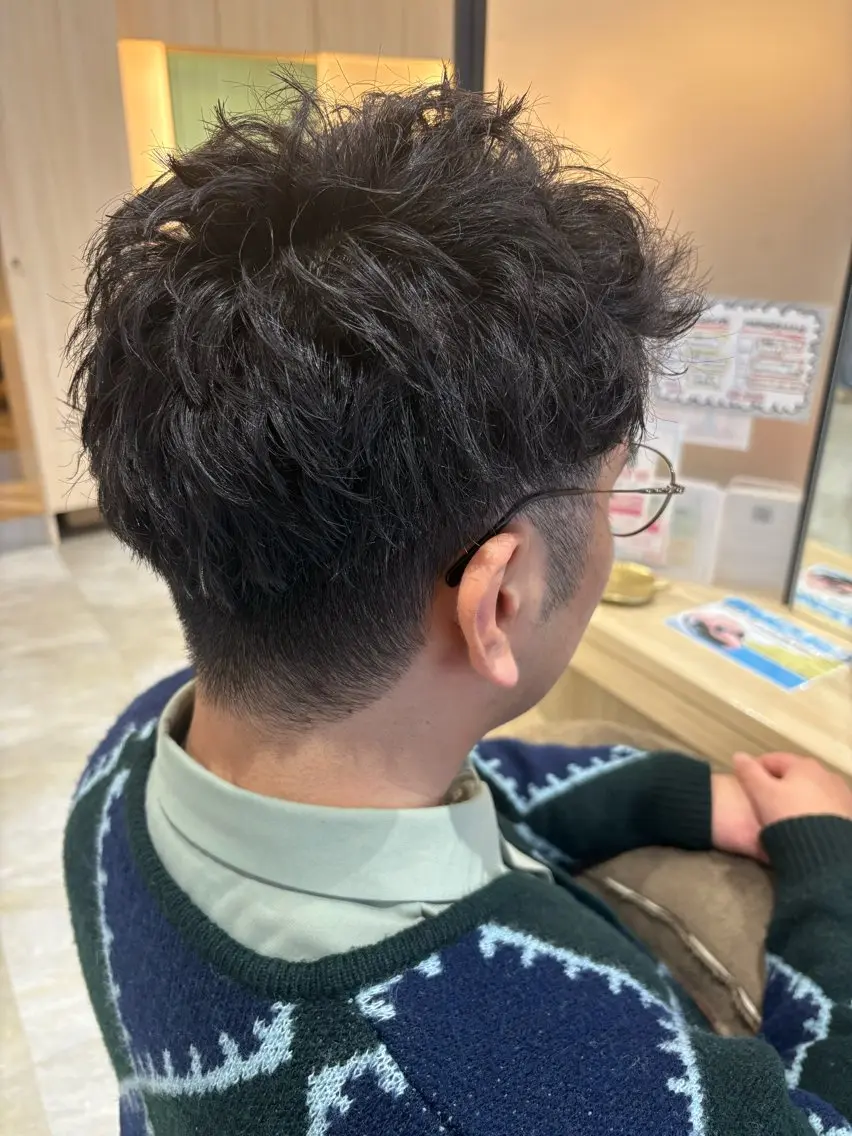 パーマ メンズ メンズパーマ ニュアンスパーマ タナサワ ナツミのヘアスタイル