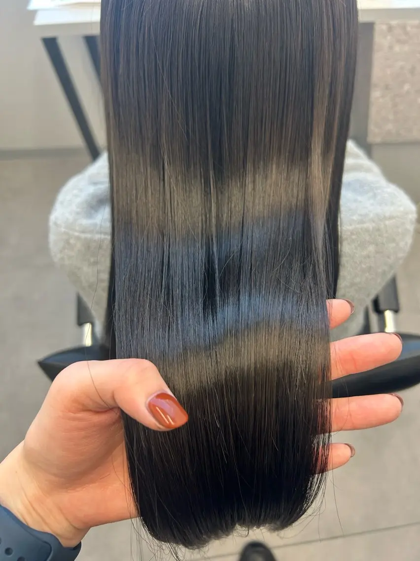 【🫧🎀透明感とサラサラヘアに🎀🫧】透明感ワンカラー+コタiCAREsh&プレミーク2step tr☆の写真