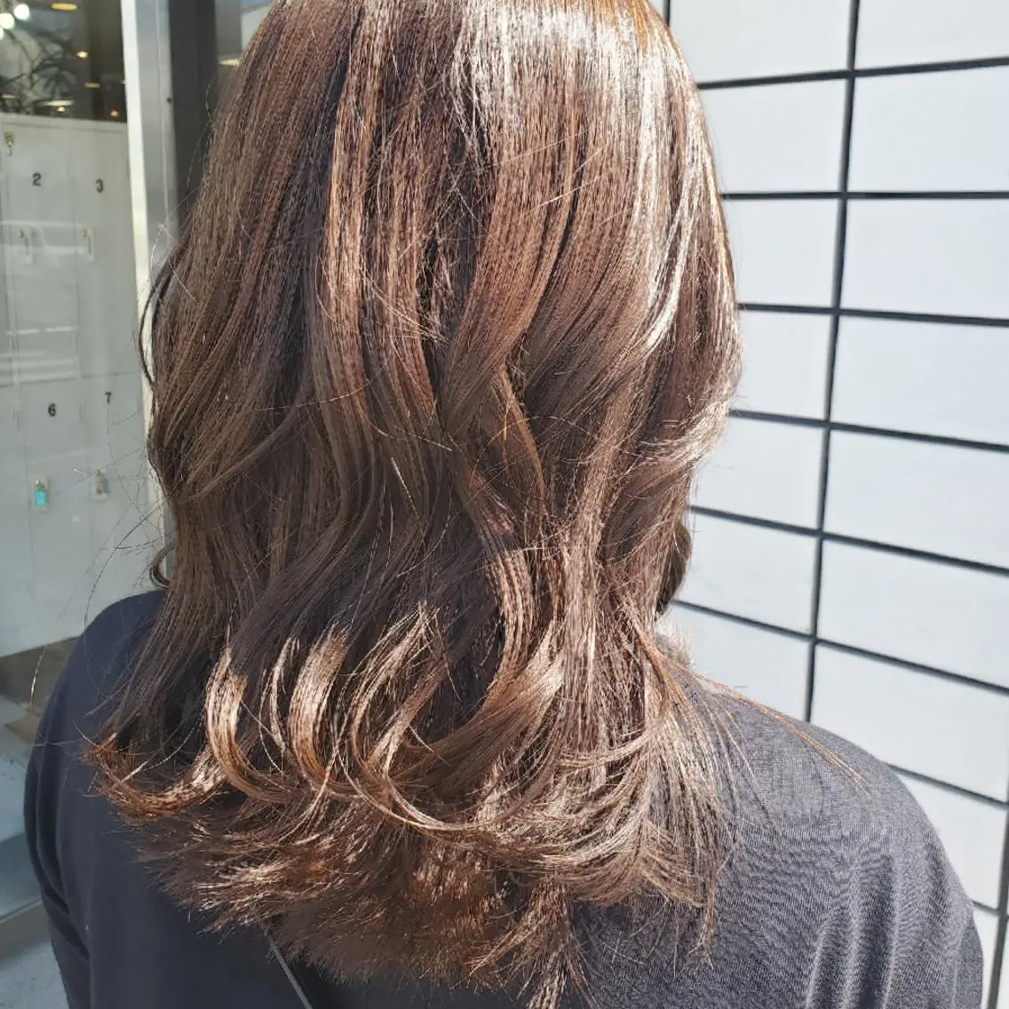 セミロング カラー ベージュカラー 杉本 拳史朗のヘアスタイル