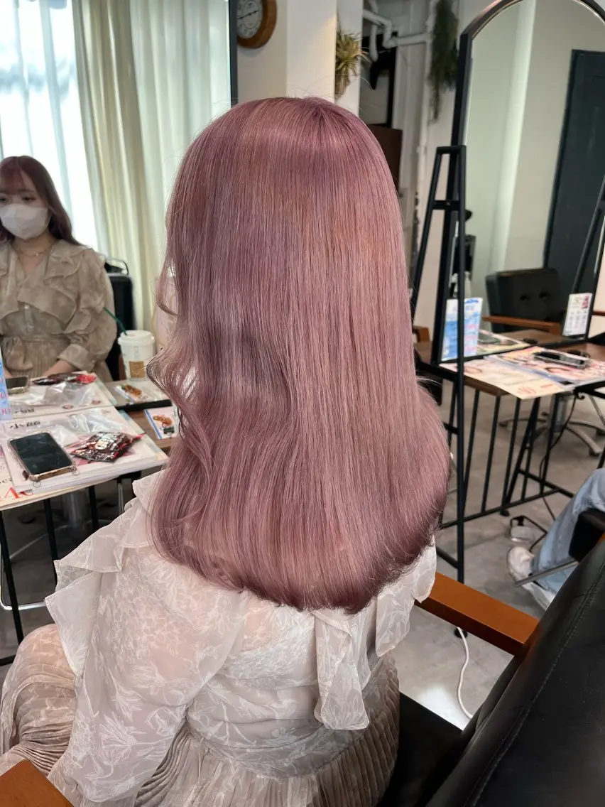 ミディアム カラー ヘアアレンジ ヘアカラー トリートメント ヘアセット ・˚✧すずね˚✧* ♡のヘアスタイル