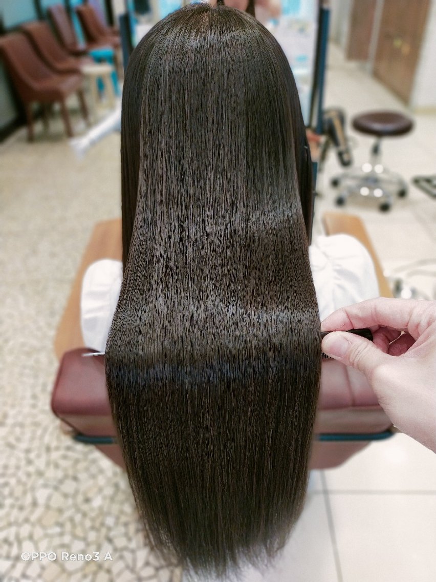 ロング カット 縮毛矯正 トリートメント ひたちなか/髪質改善 /大森ヒデトのヘアスタイル