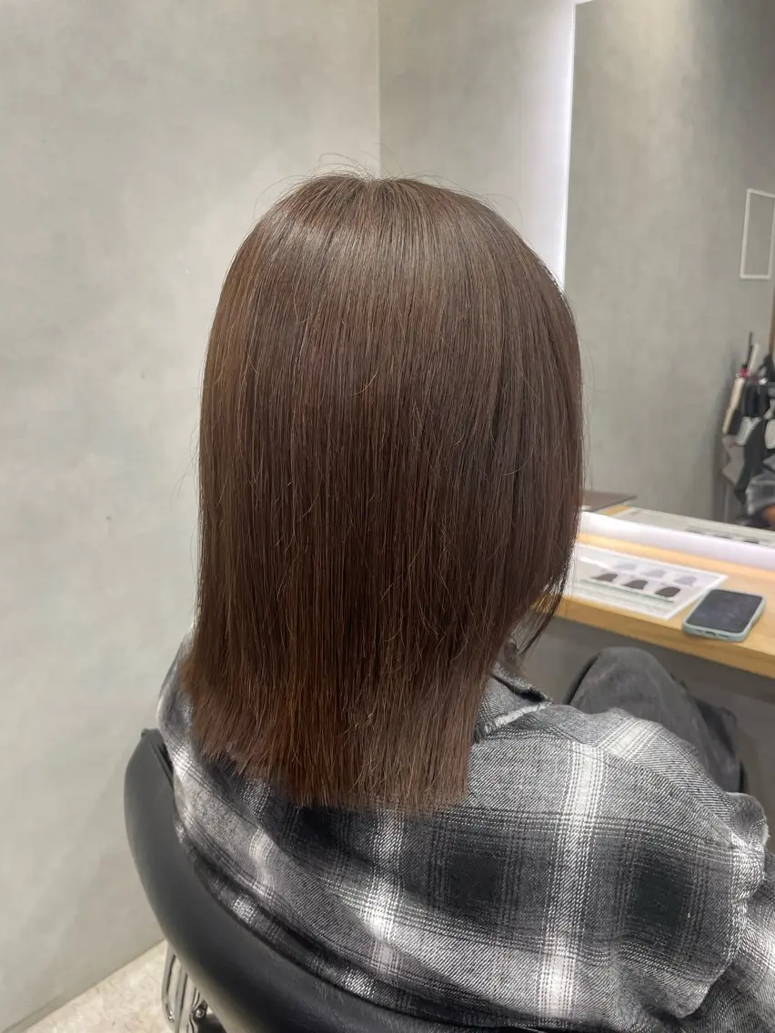ミディアム カラー ブラウンカラー 綾女｜ 暖色カラー🥀❤️のヘアスタイル
