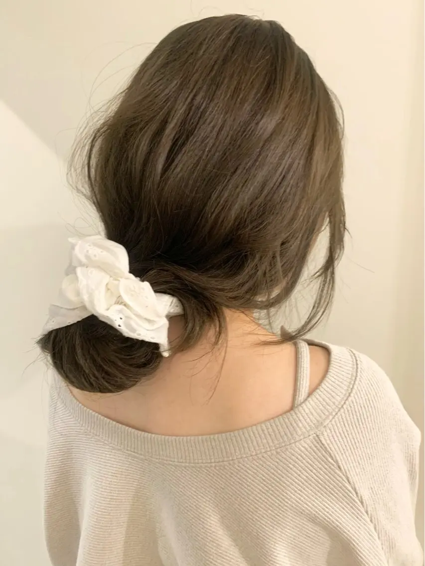 ロング カラー ベージュカラー ブリーチ ブリーチなしカラー オリーブベージュ ヘアカラー 落合希 Olivebeigeのヘアスタイル
