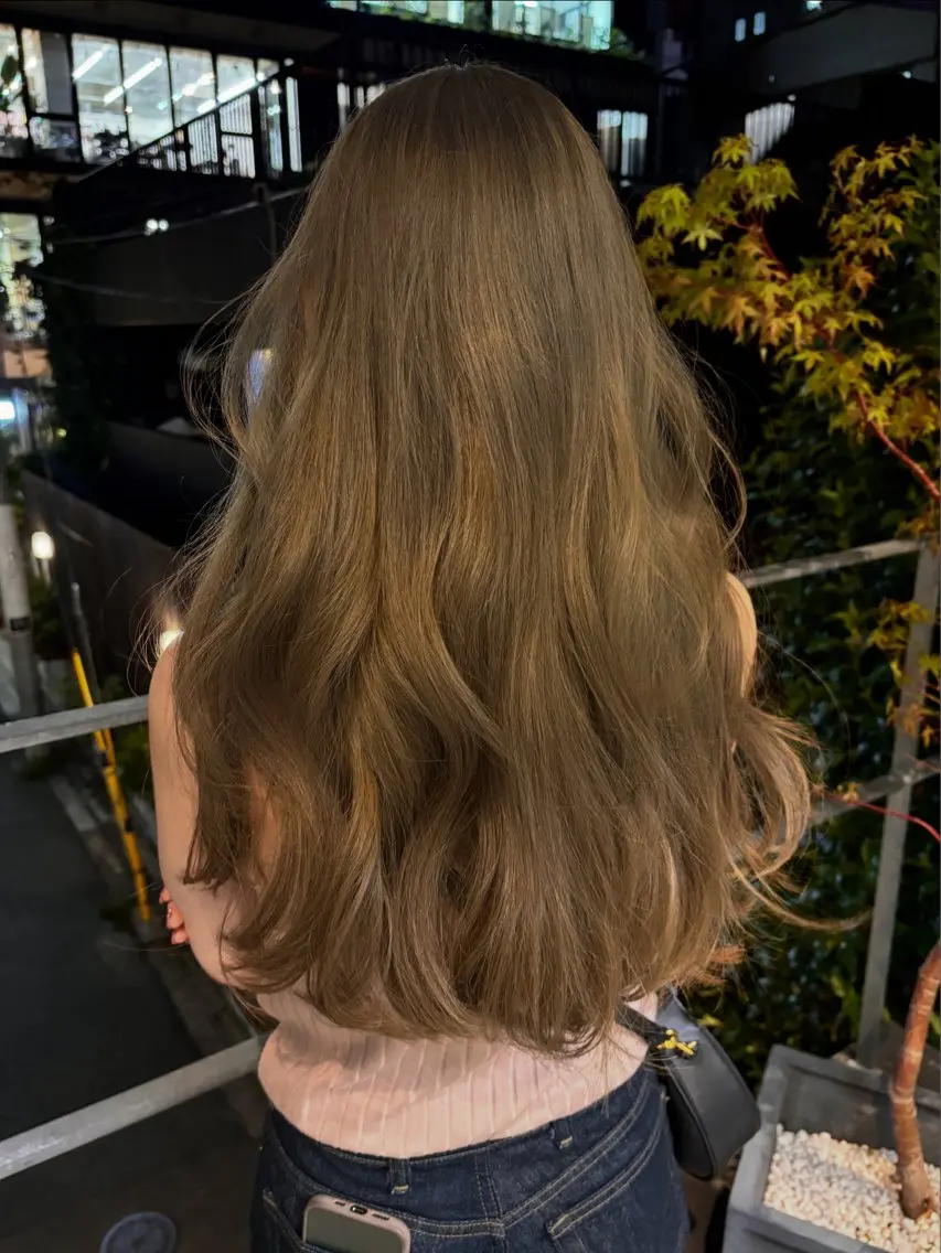 ロング カラー カット ヘアカラー トリートメント yuuna/ ハッシュカット🎀のヘアスタイル