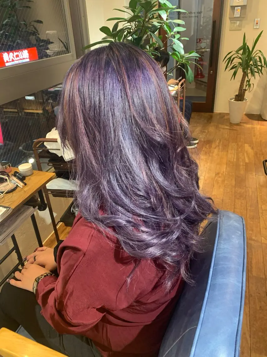 ロング カラー 成瀬 一生のヘアスタイル