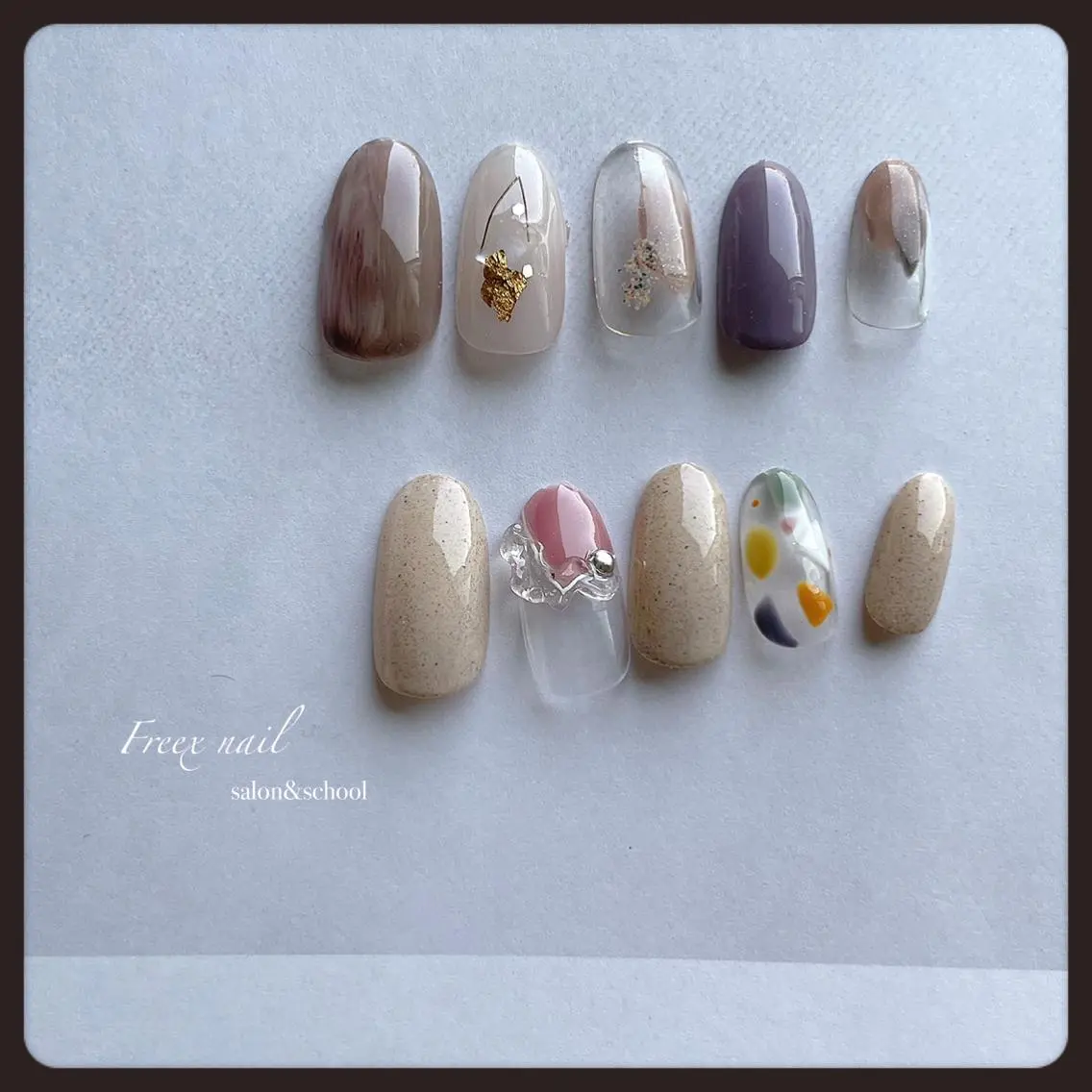 ネイル ハンドネイル ハンドケア freex nail /ニュアンス/個性派のネイルデザイン