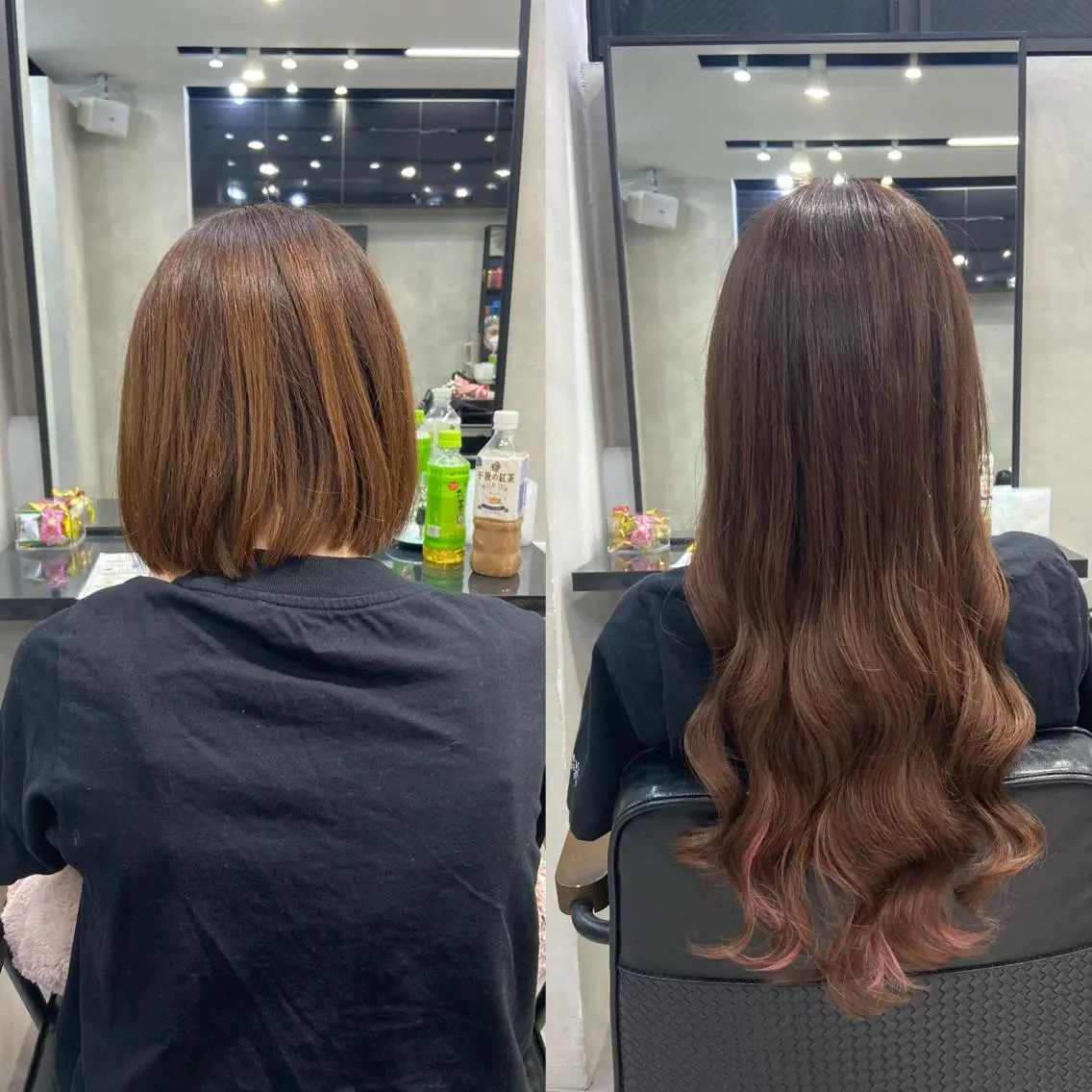 ロング カラー ヘアアレンジ シールエクステ ダブルカラー グラデーションカラー ハイライトカラー インナーカラー ar+ ❤︎ maiのヘアスタイル
