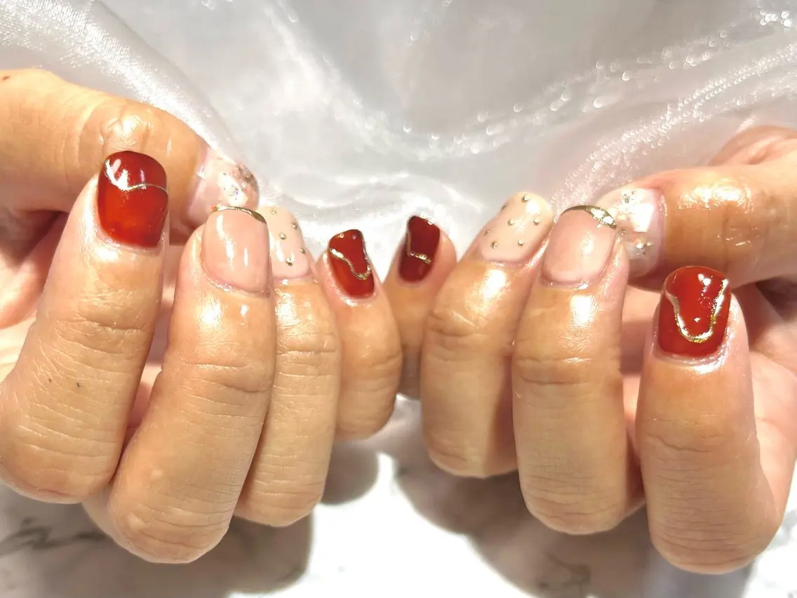 ネイル ニュアンスネイル ハンドネイル KAMUICRAF 厚別区ネイルのネイルデザイン
