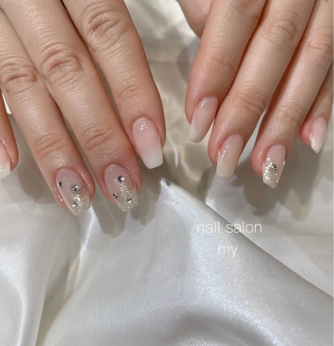 ネイル ジェルネイル 韓国ネイル マグネットネイル ニュアンスネイル パラジェル ハンドネイル NailSalon MYのネイルデザイン