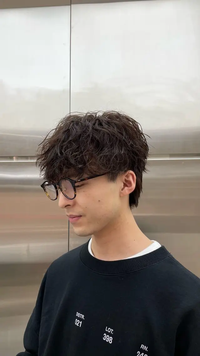 パーマ メンズ カット パーマ fifth 小尾 優然のヘアスタイル