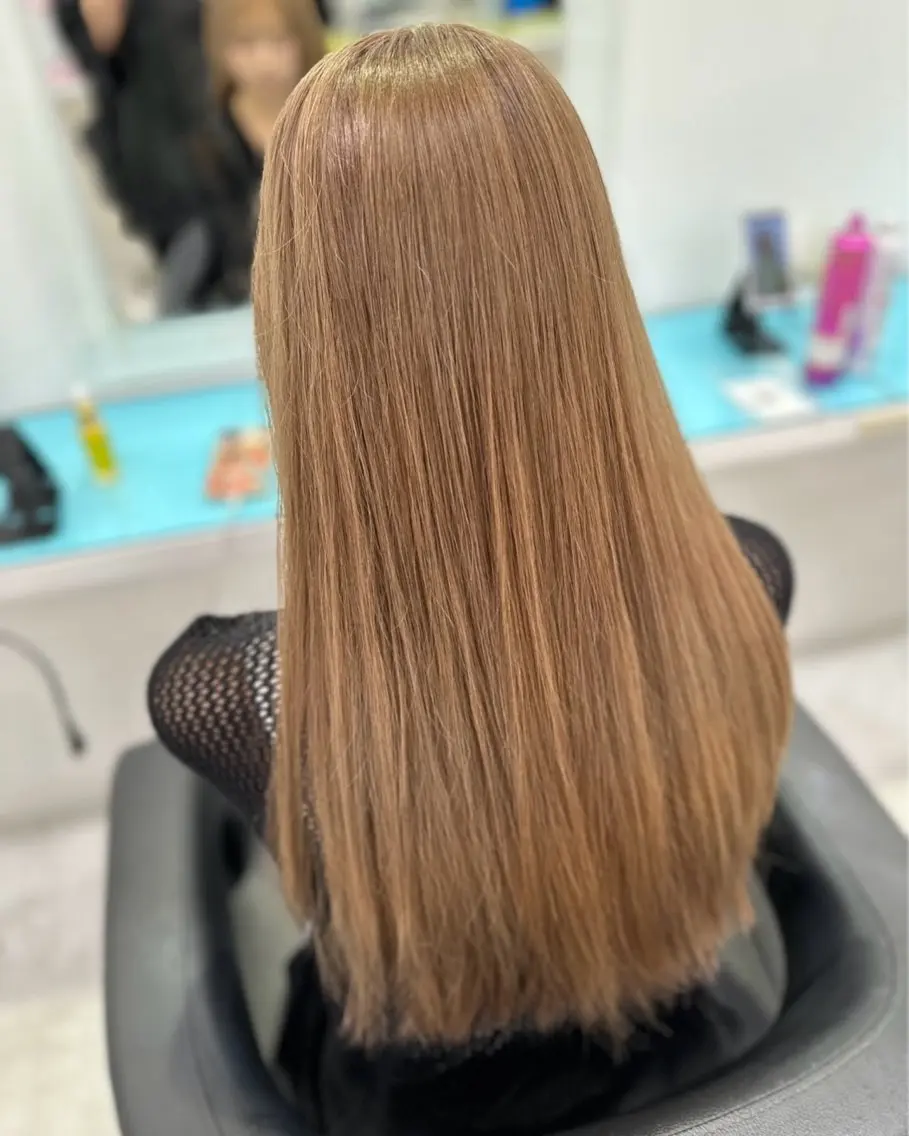 ロング カラー ヘアアレンジ 🦋艶出しワンカラー 🦋MASAKIのヘアスタイル
