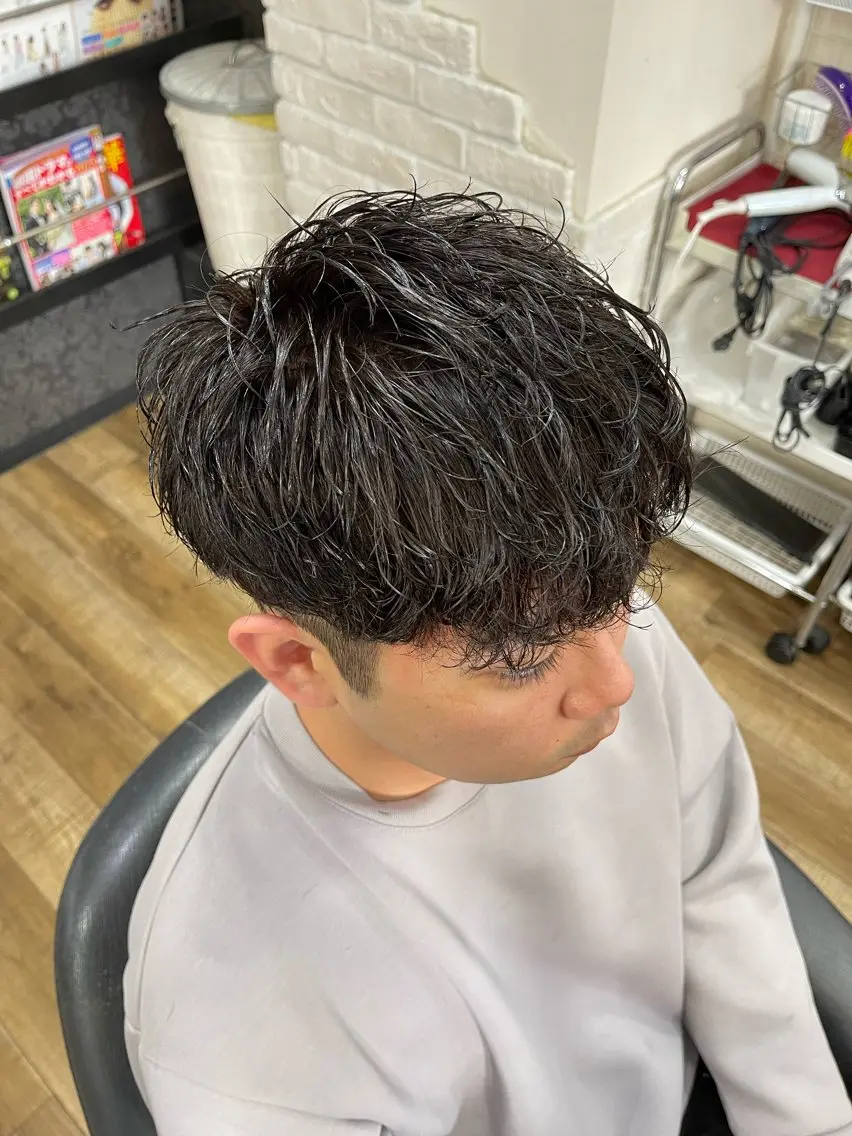 カラー パーマ メンズ ANDIAMO SAKAE🍁楓のヘアスタイル
