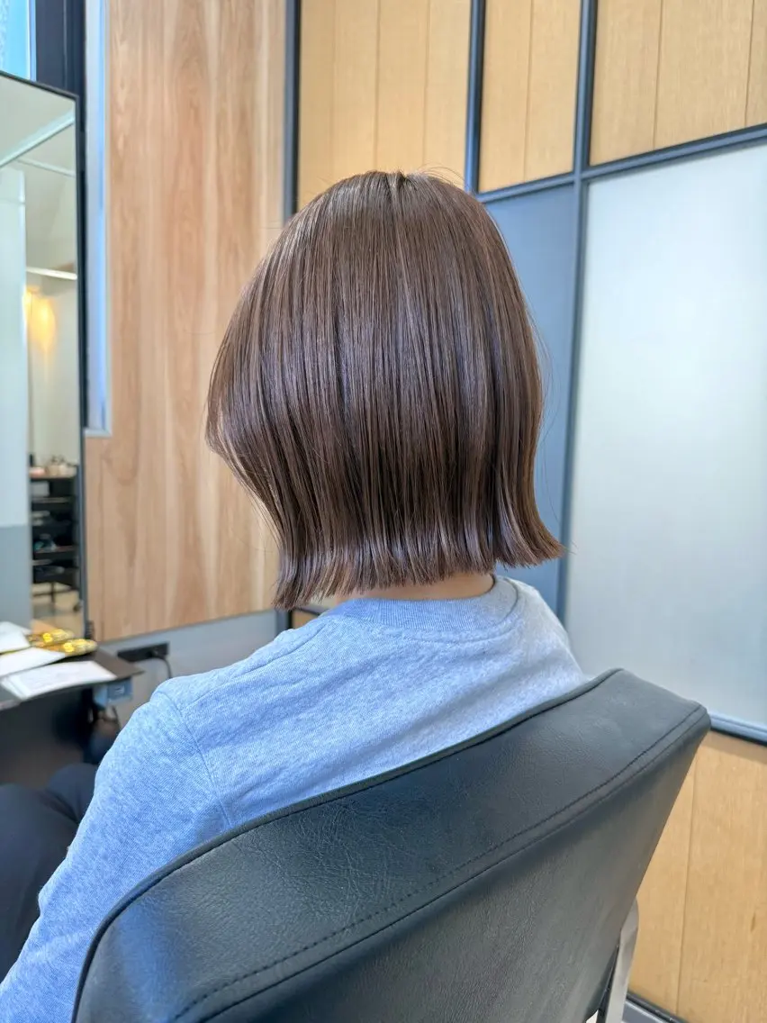 ショート カラー ボブ カット ヘアカラー トリートメント 神戸ボブ✂️ ioe三宮/田 伸佳のヘアスタイル