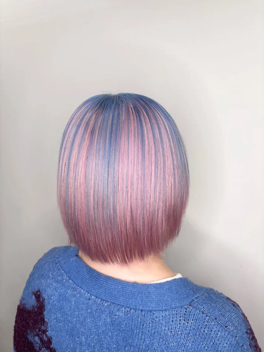 ミディアム カラー ヘアカラー トリートメント ヘッドスパ 【ハイトーン特化】 🦋森山陽向/大宮のヘアスタイル