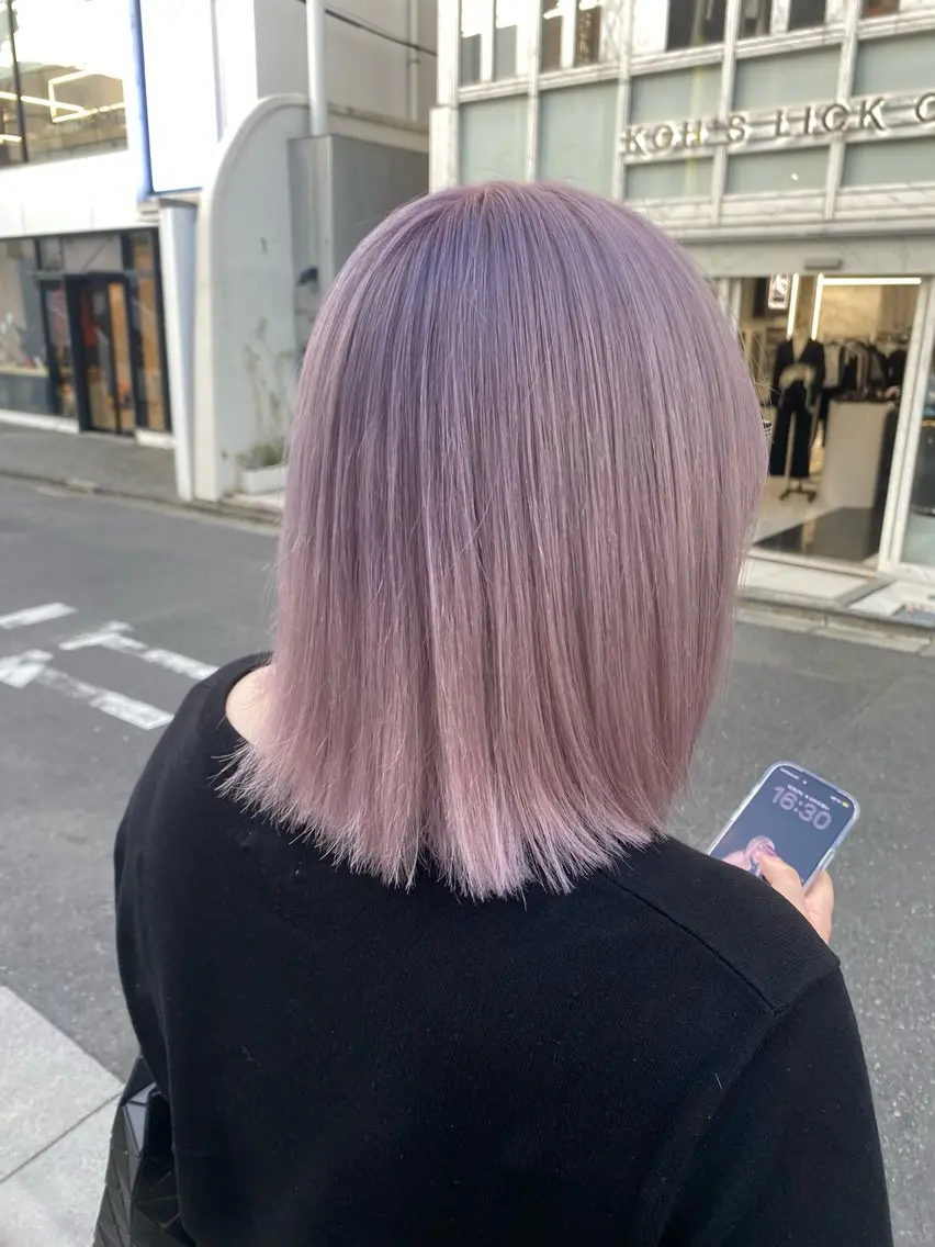 ミディアム カラー 🌈艶ハイトーン特化 🌈NOZOMUのヘアスタイル