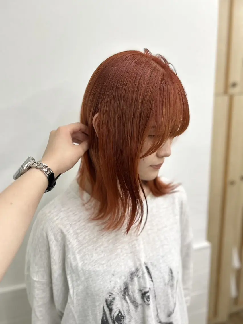 カラー 韓国風ヘアカラー🩵 Rimina💜🪽のヘアスタイル