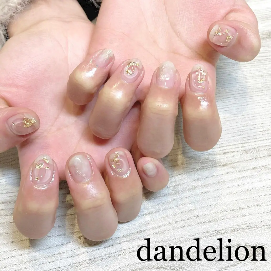 ネイル ハンドネイル ハンドケア dandelion ダンデライオンのネイルデザイン