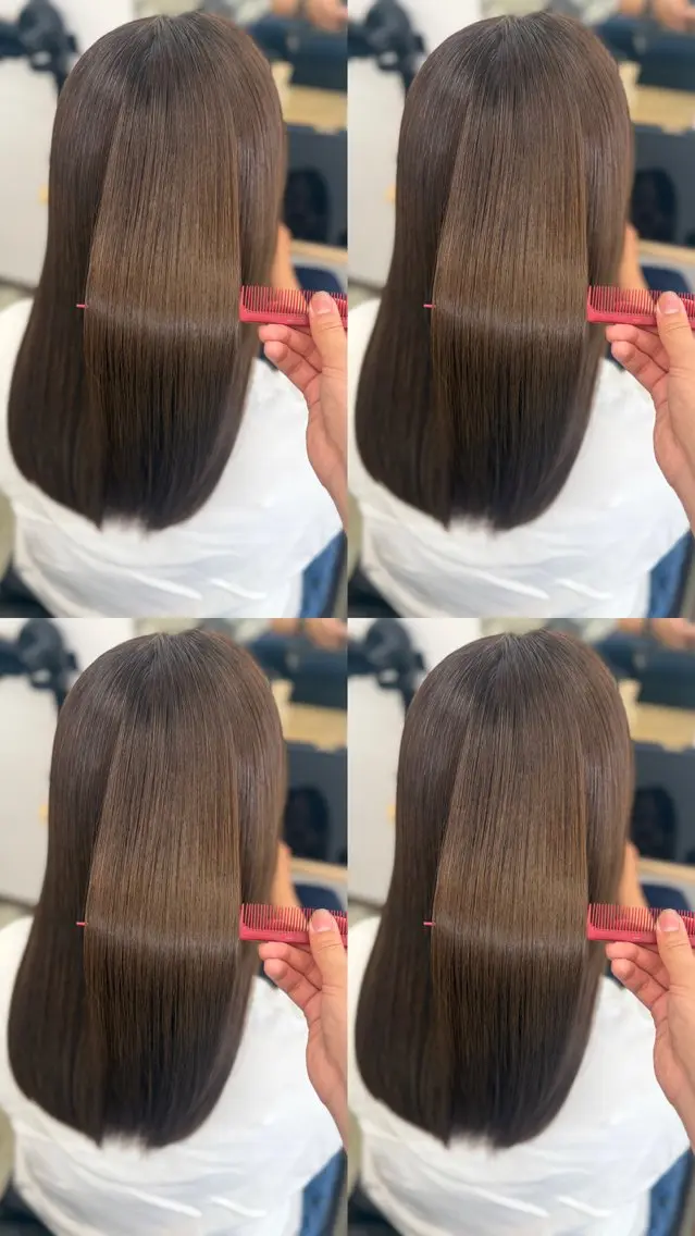 ミディアム カット ヘアカラー 髪質改善🪽 森川☜⁠ ☜⁠ のヘアスタイル