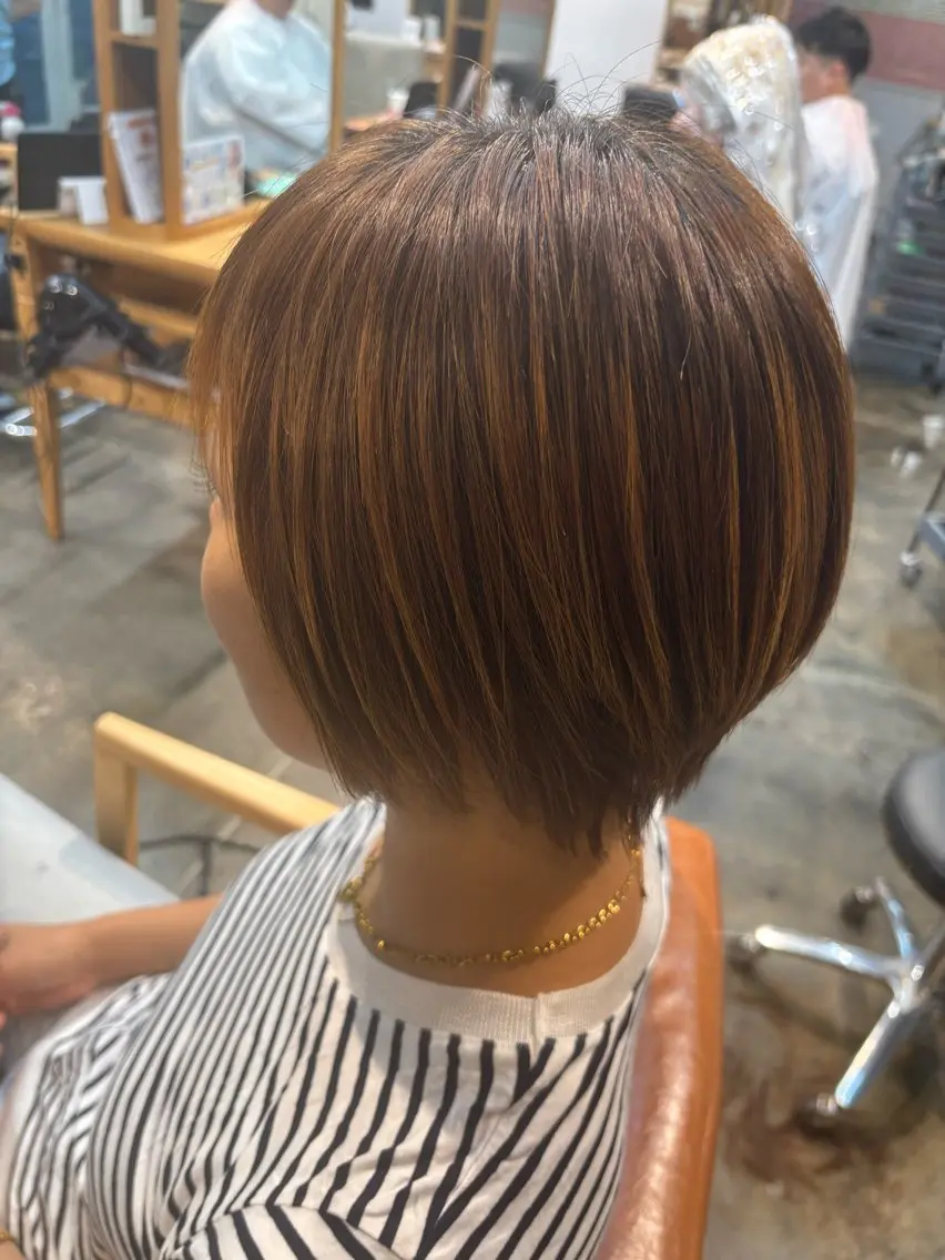 ショート ショートボブ ボブ 似合わせカット ショートヘア カット のどか 縮毛矯正/ショートのヘアスタイル
