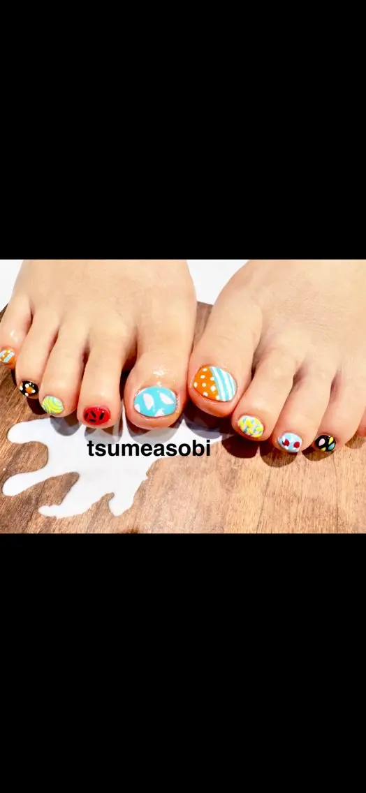ネイル フットネイル tsumeasobi 🪬macoのネイルデザイン