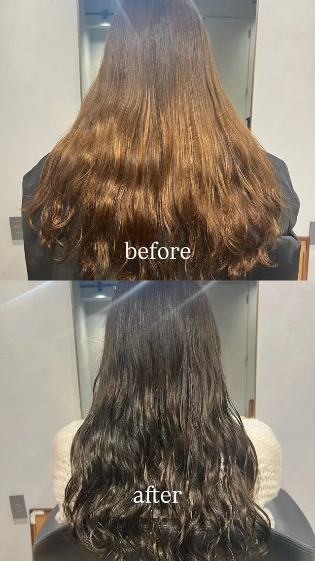 カラー パーマ カット ヘアカラー パーマ 🎀持ちのいいパーマ 🎀mikihoのヘアスタイル