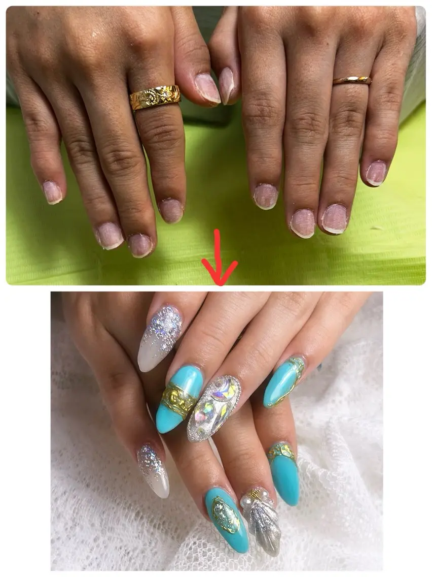 ネイル 長さ出し ジェルネイル スカルプネイル NAIL ENVYのネイルデザイン
