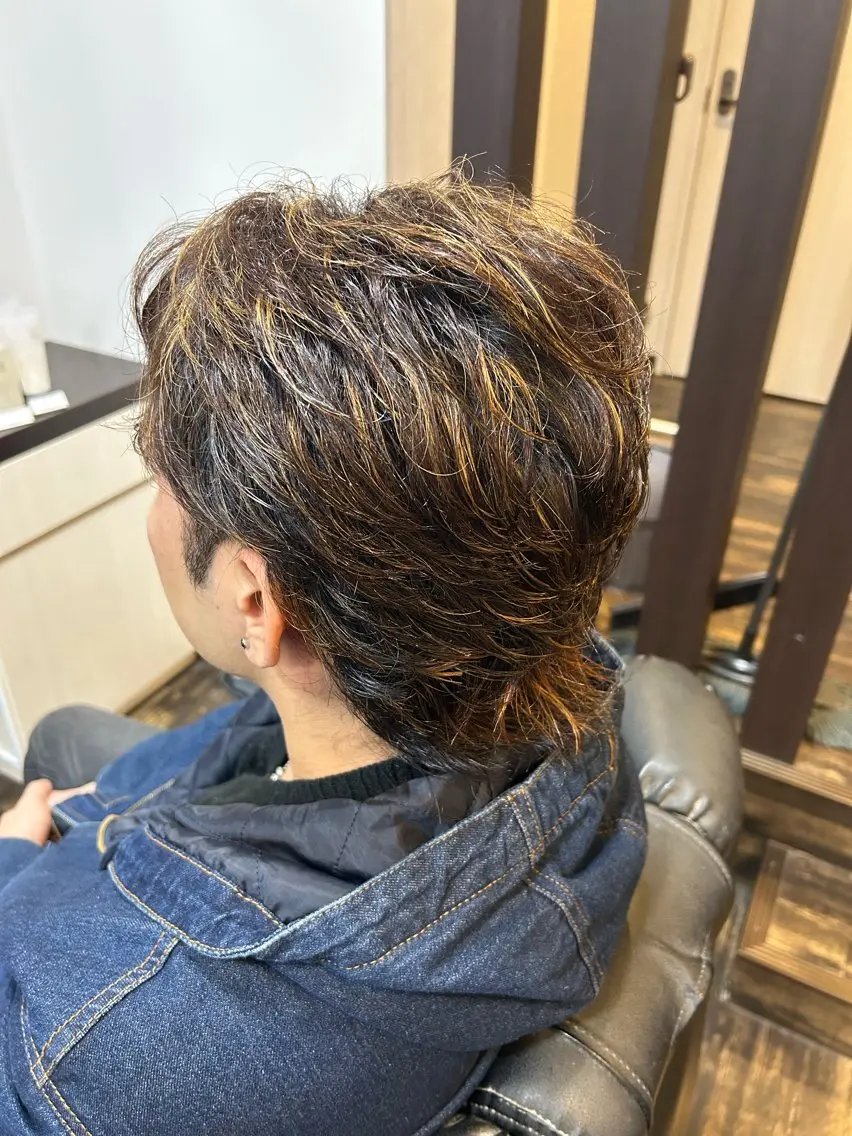 ミディアム カラー メンズ ヘアカラー RYOMA (リョーマ)のヘアスタイル