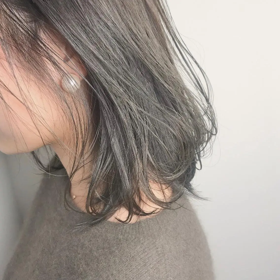 ミディアム カラー カット ヘアカラー トリートメント 艶カラー⁑ナチュラル ⁑中屋恵美🍃のヘアスタイル
