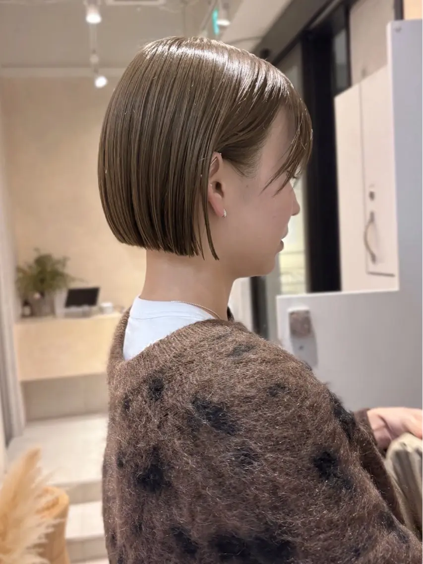ショート カラー ボブ/ミニボブ 透明感カラーkadoのヘアスタイル