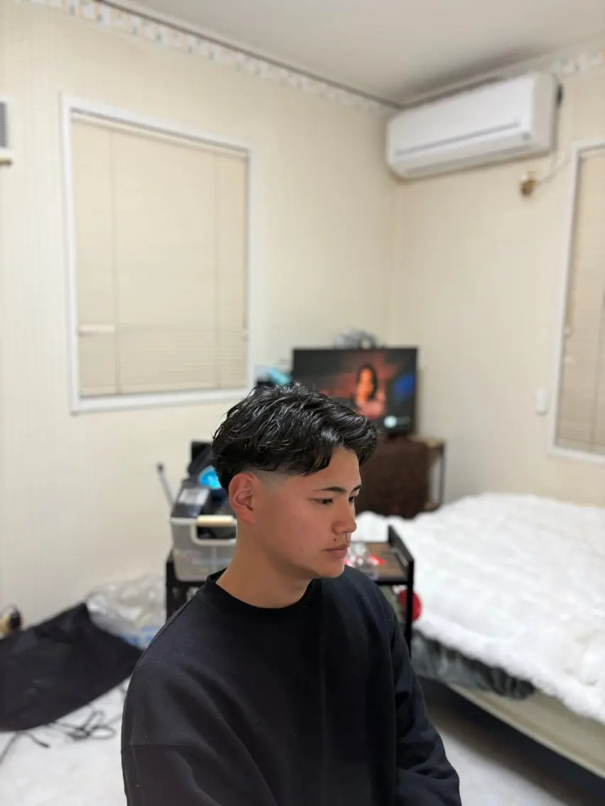 パーマ メンズ メンズパーマ 森 将綺のヘアスタイル