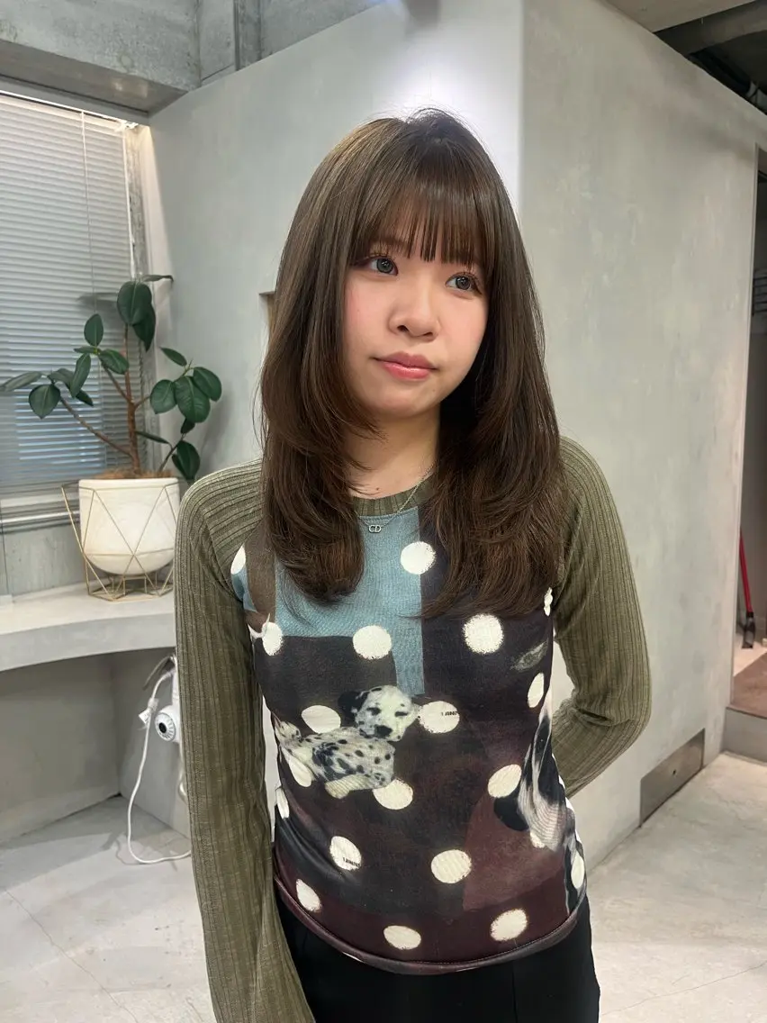 セミロング カラー ヘアカラー MIYU ／モデル募集中のヘアスタイル