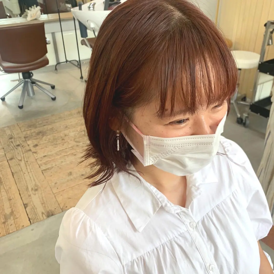 ショート カット ヘアカラー 綿貫 美雪のヘアスタイル