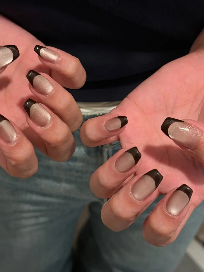 ネイル フレンチネイル ハンドネイル nailpark_ MITSUMEみつきのネイルデザイン