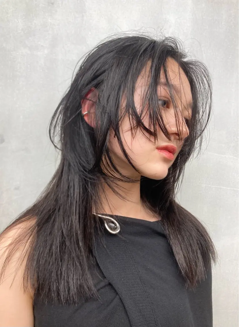 ロング カラー 顔周りカット レイヤーカット 🪐無料カットモデル 募集中🪐ナオキのヘアスタイル