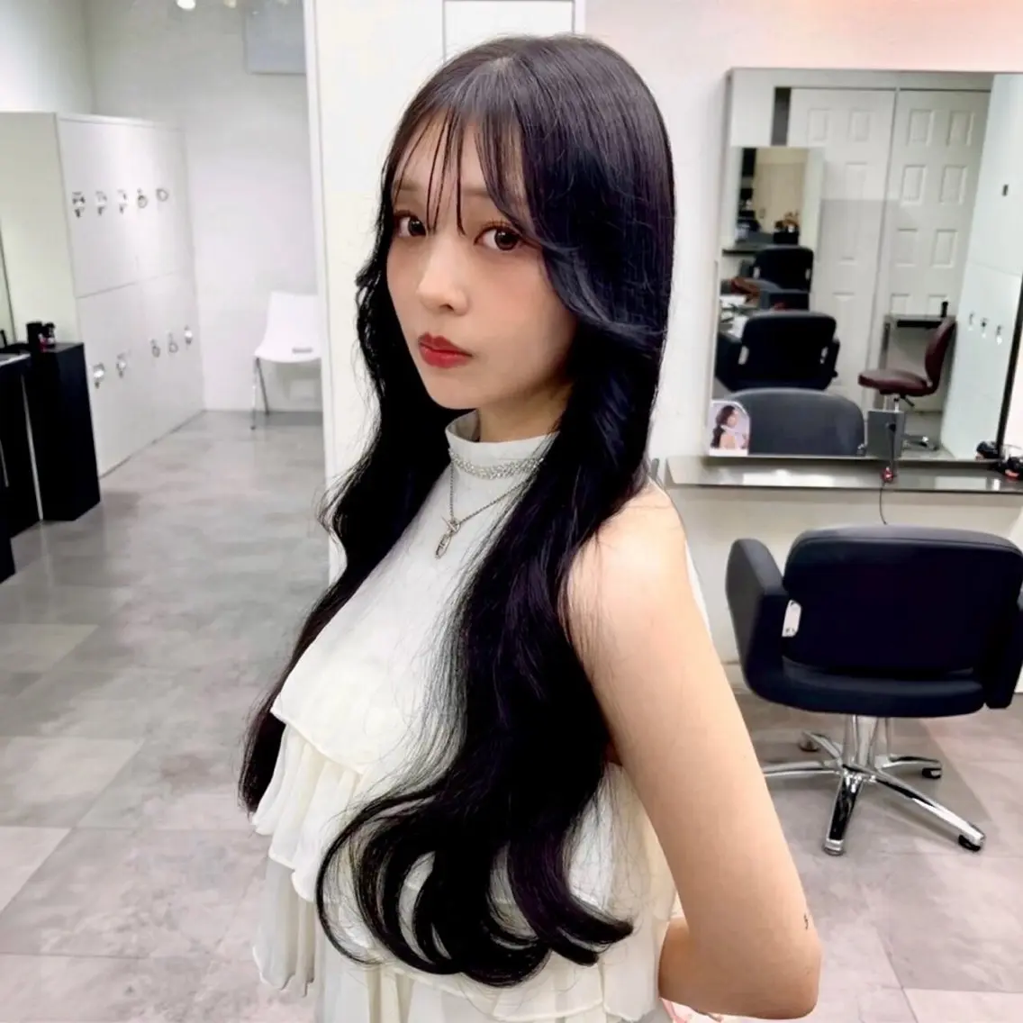 ロング カット ヘアカラー トリートメント ヘッドスパ ヘアセット 💎内部補修ケアカラ ー/ブリーチなし清野のヘアスタイル