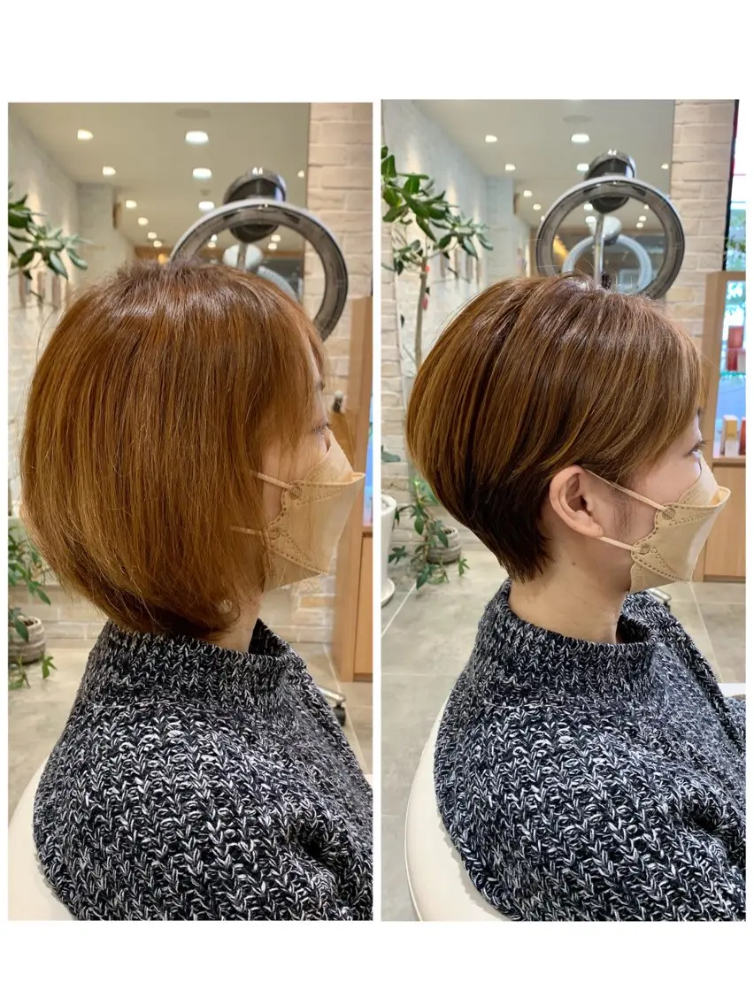 ショート ショートボブ ボブ ショートヘア 中尾 文哉のヘアスタイル