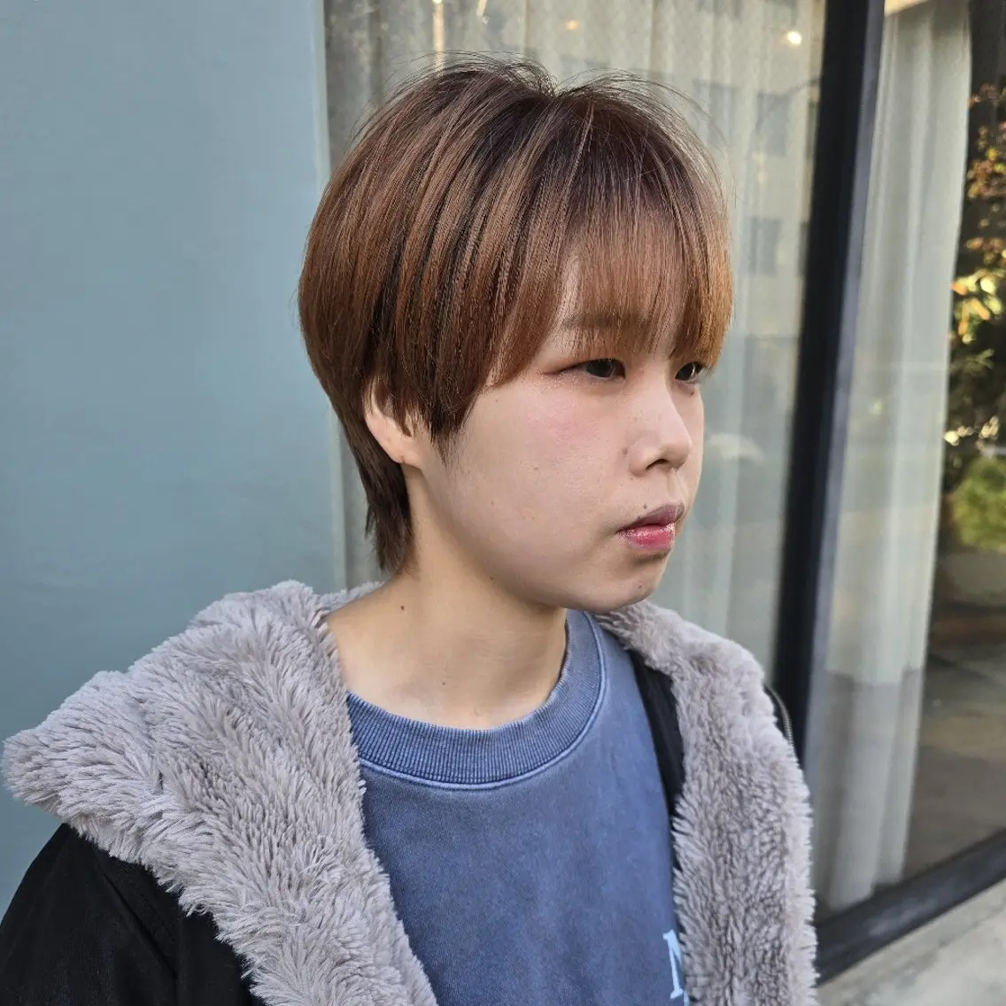 ショート カラー ヘアカラー トリートメント ハヤシ マユ ✂ 府中美容室のヘアスタイル