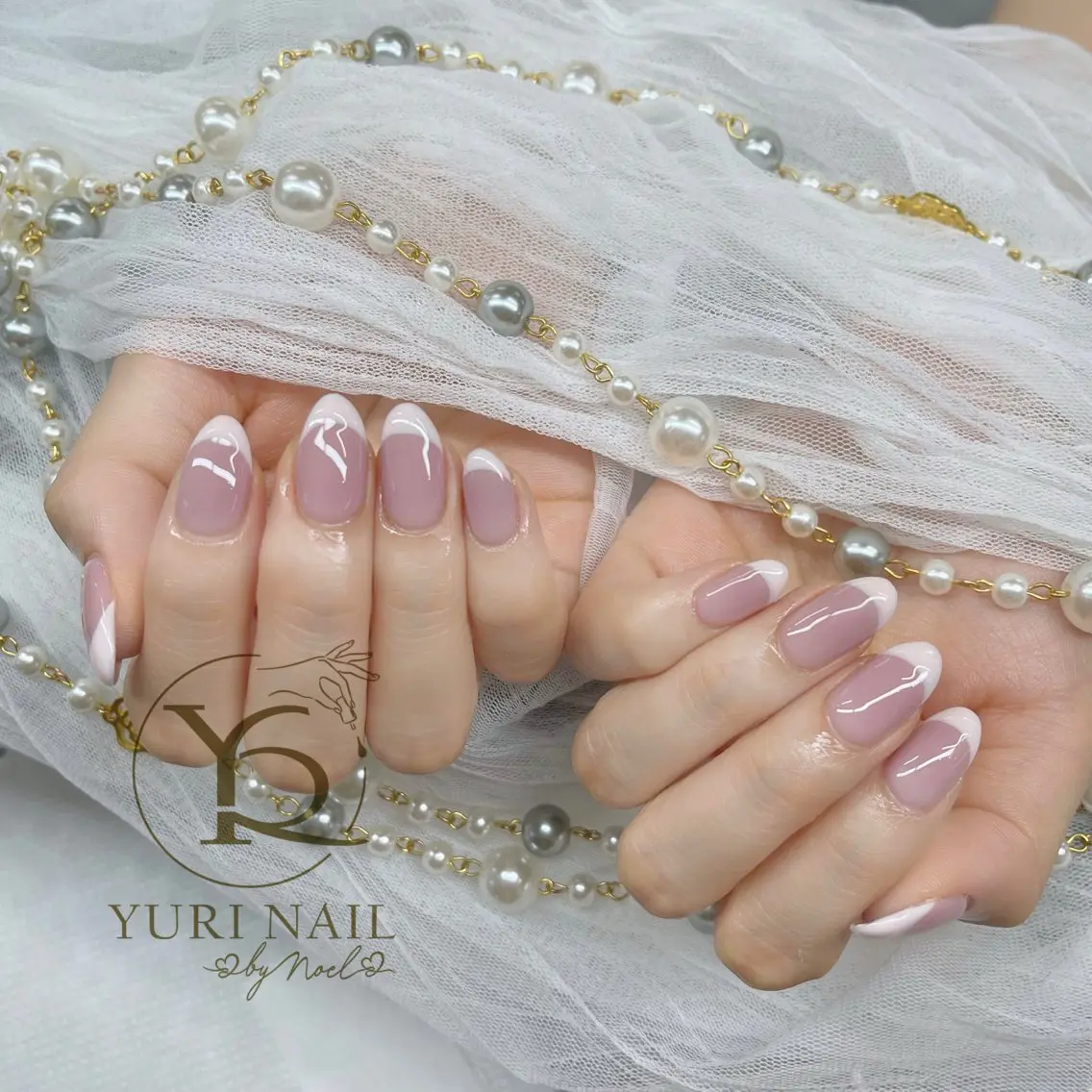ネイル チークネイル フットネイル フレンチネイル グラデーション キラキラネイル ハンドネイル フットネイル ハンドケア YURI Nail Funabashiのネイルデザイン