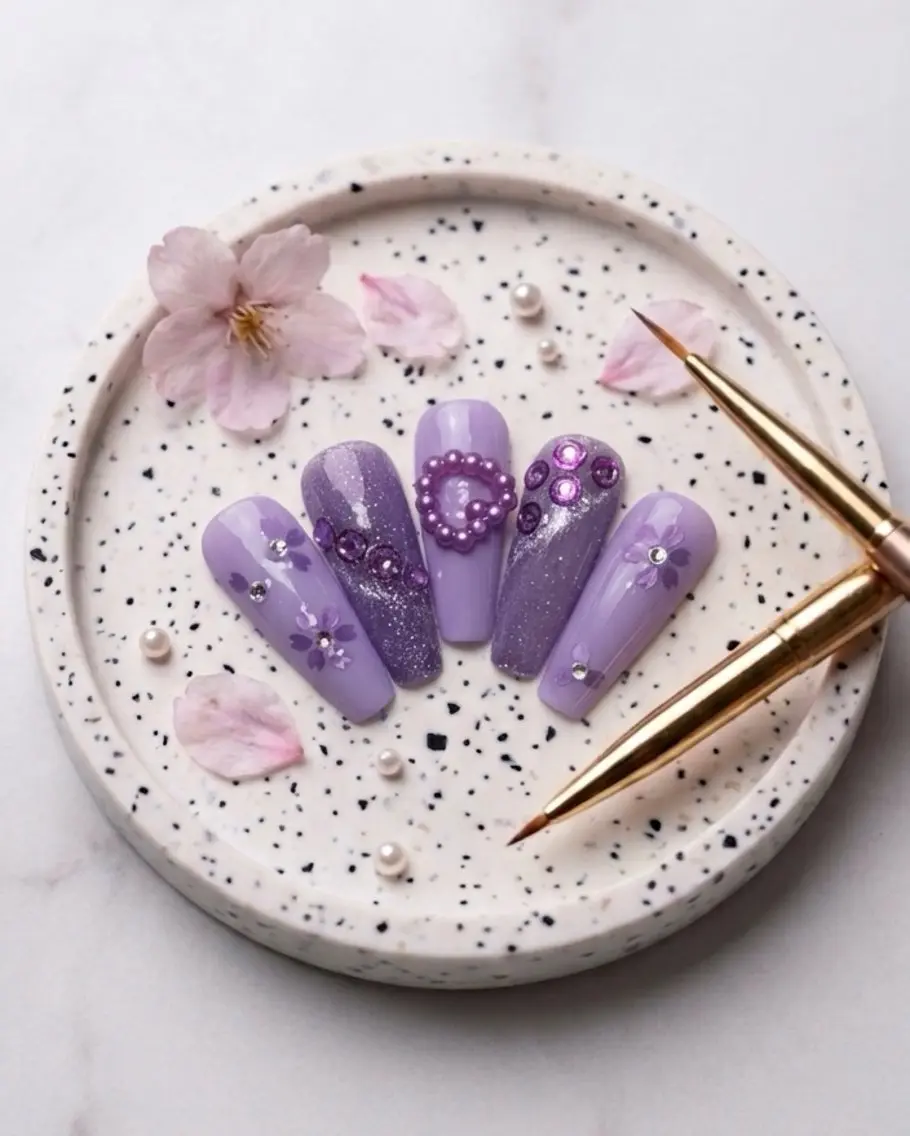 ネイル キラキラネイル ストーンネイル Michan Nailのネイルデザイン