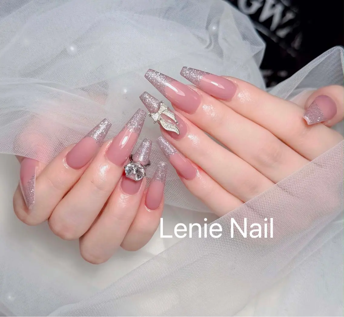 ネイル アートネイル 韓国ネイル 持ち込み ワンホンネイル ハンドネイル Lenie Nail Salonのネイルデザイン