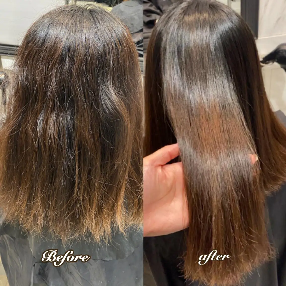 ロング カラー パーマ ヘアアレンジ 縮毛矯正 新宿⌇韓国風ヘア ⌇透明感カラーのヘアスタイル