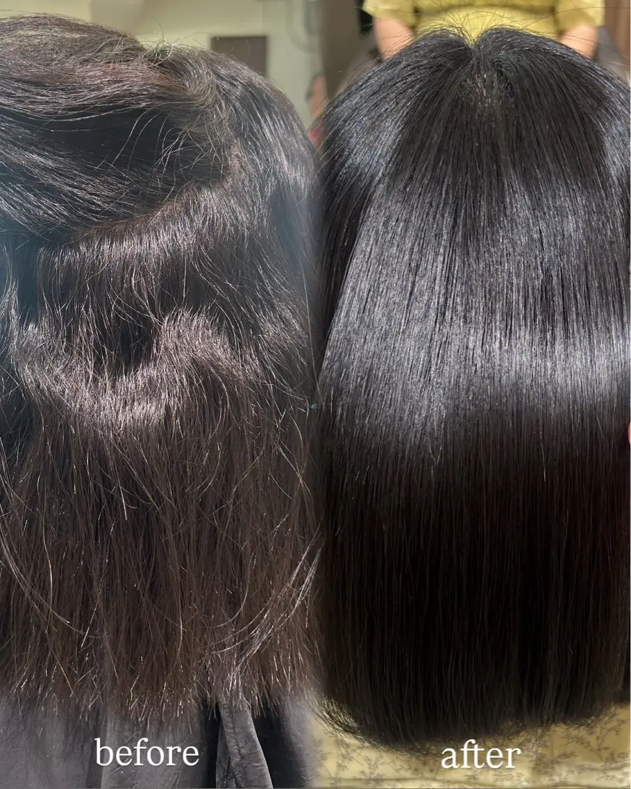 ミディアム パーマ 🩵ྀི縮毛矯正/ Chimomoのヘアスタイル