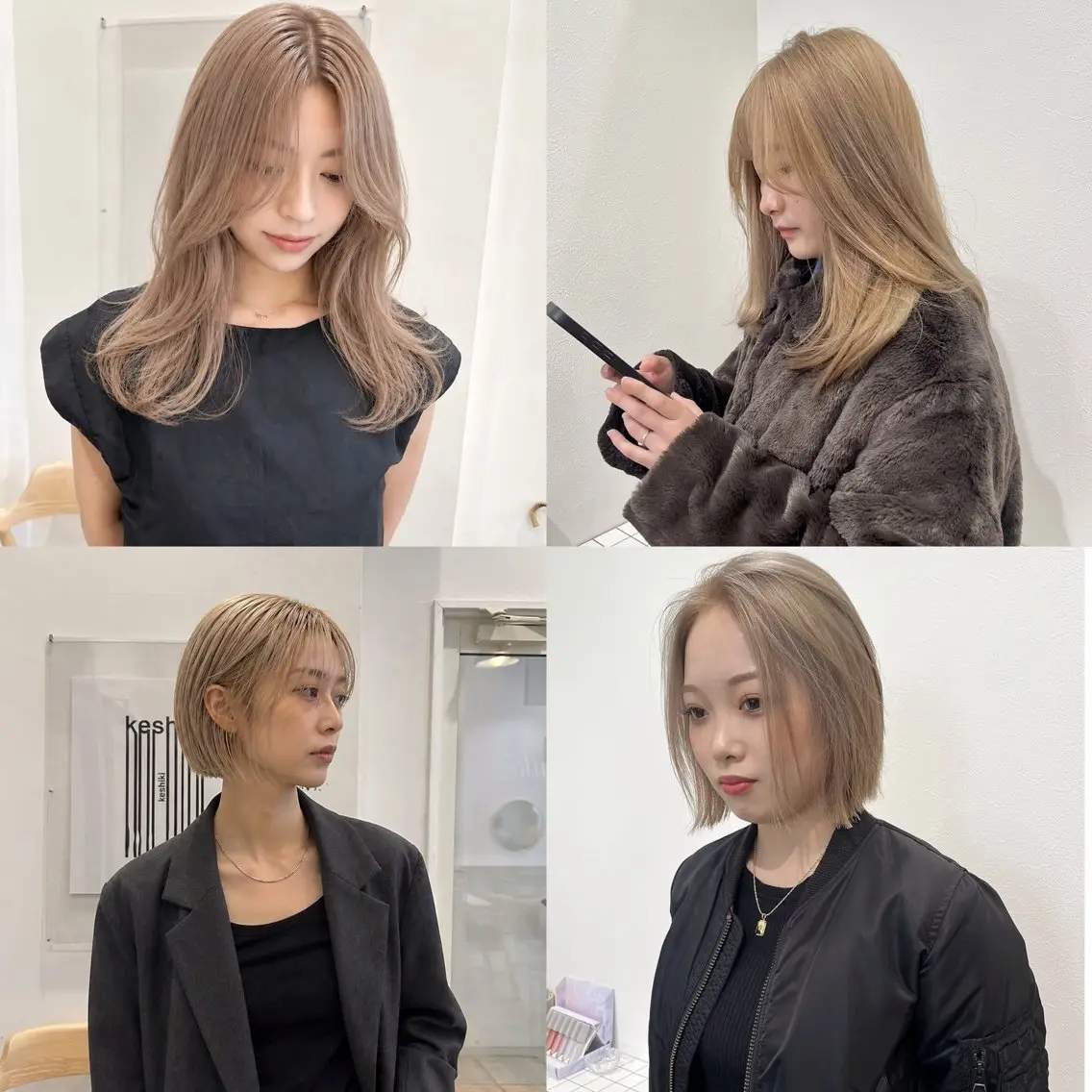 ショート カラー ヘアカラー keshiki 大名のヘアスタイル