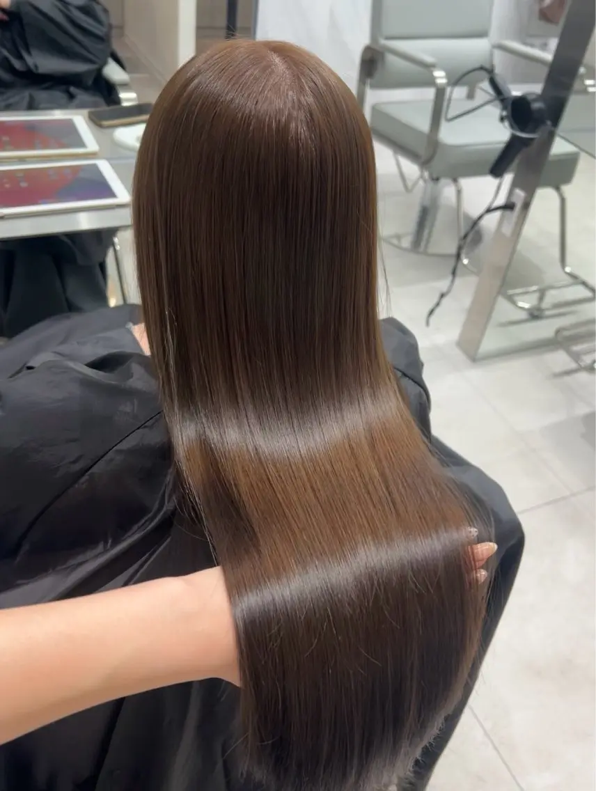 ロング ヘアカラー YUNA /栄/透明感カラーのヘアスタイル
