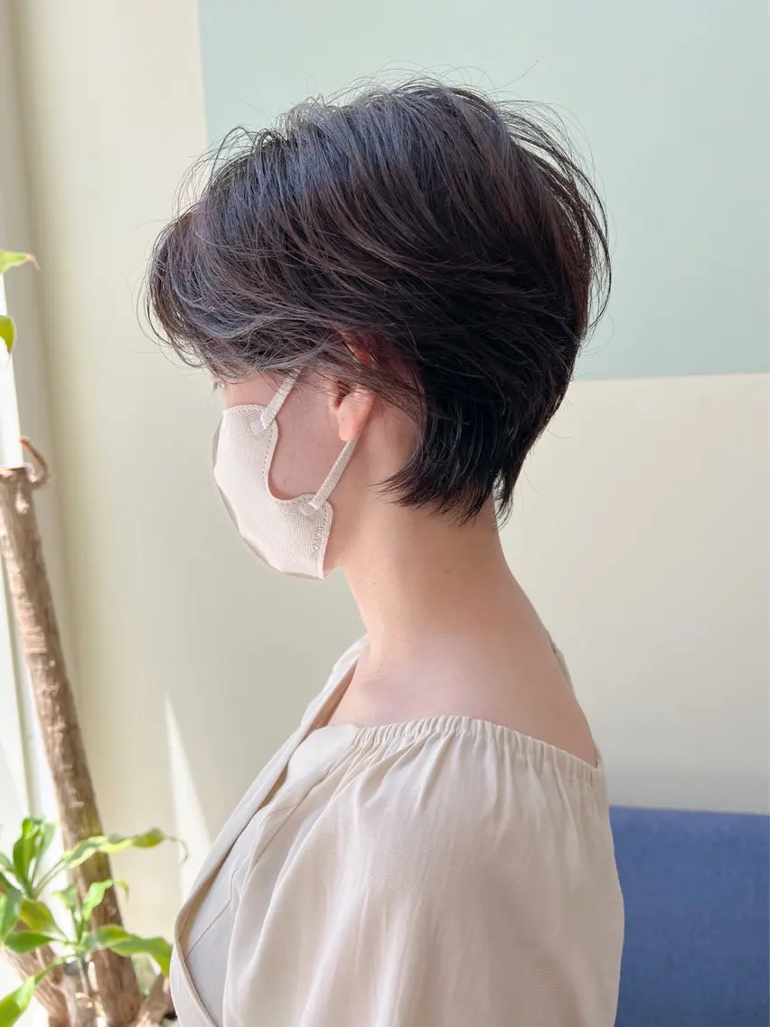 ショート カラー ショートヘア カット トリートメント 花井 啓好のヘアスタイル